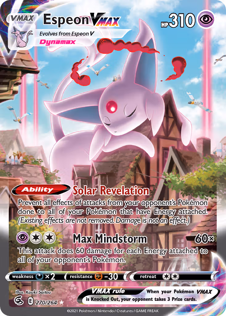 Espeon VMAX 270/264 Pokemon card