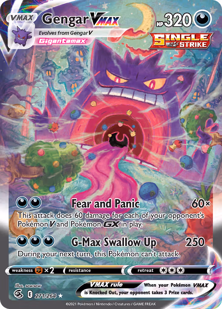 Gengar VMAX 271/264 Pokemon card