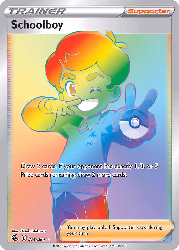 Schoolboy 276/264 Pokemon card