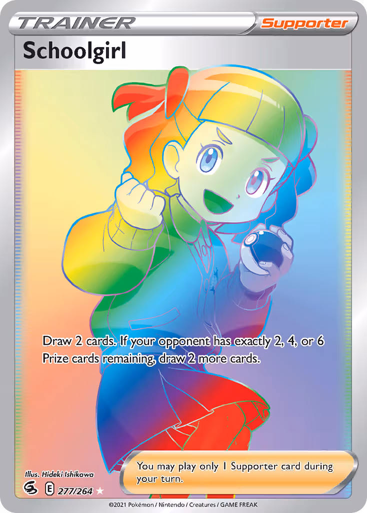 Schoolgirl 277/264 Pokemon card