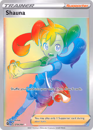 Shauna 278/264 Pokemon card