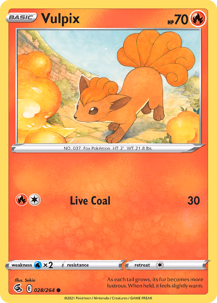 Vulpix 28/264 Pokemon card