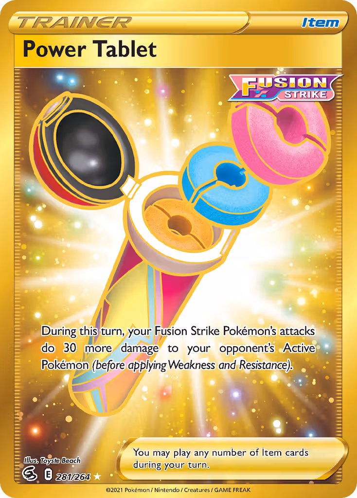 Power Tablet 281/264 Pokemon card