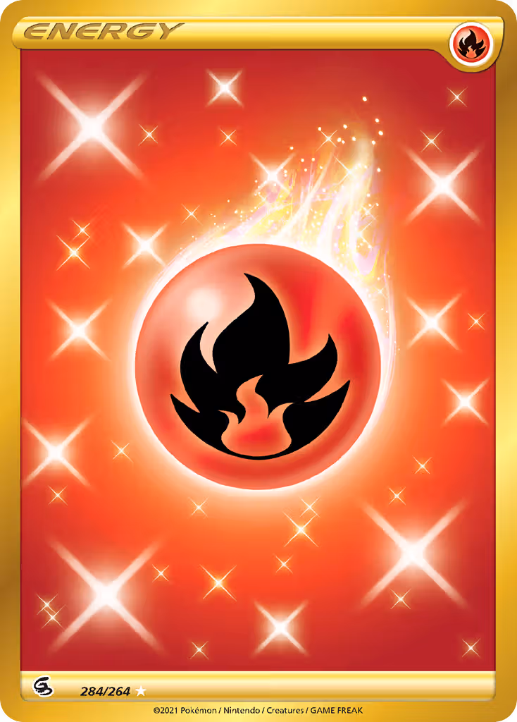 Fire Energy 284/264 Pokemon card