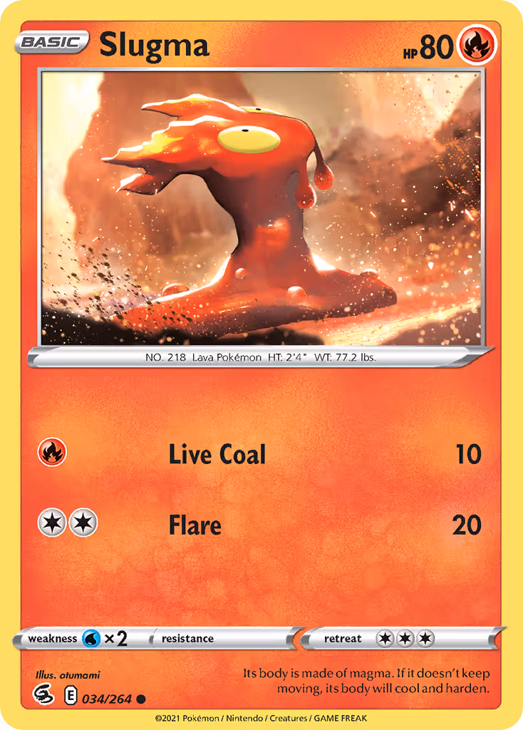 Slugma 34/264 Pokemon card