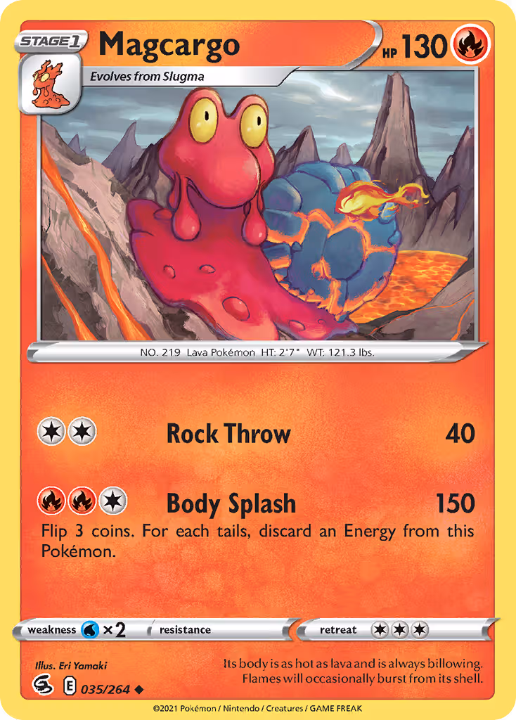 Magcargo 35/264 Pokemon card