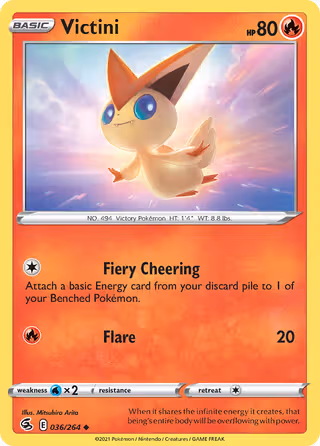 Victini 36/264 Pokemon card