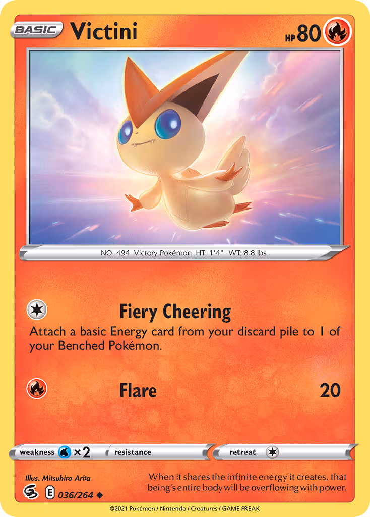 Victini 36/264 Pokemon card