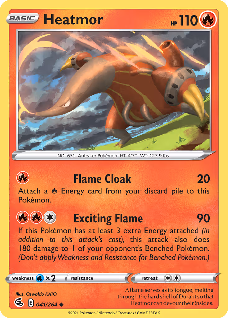 Heatmor 41/264 Pokemon card