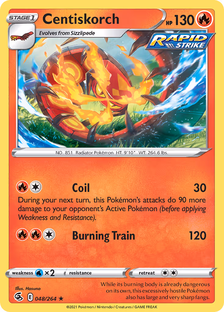 Centiskorch 48/264 Pokemon card