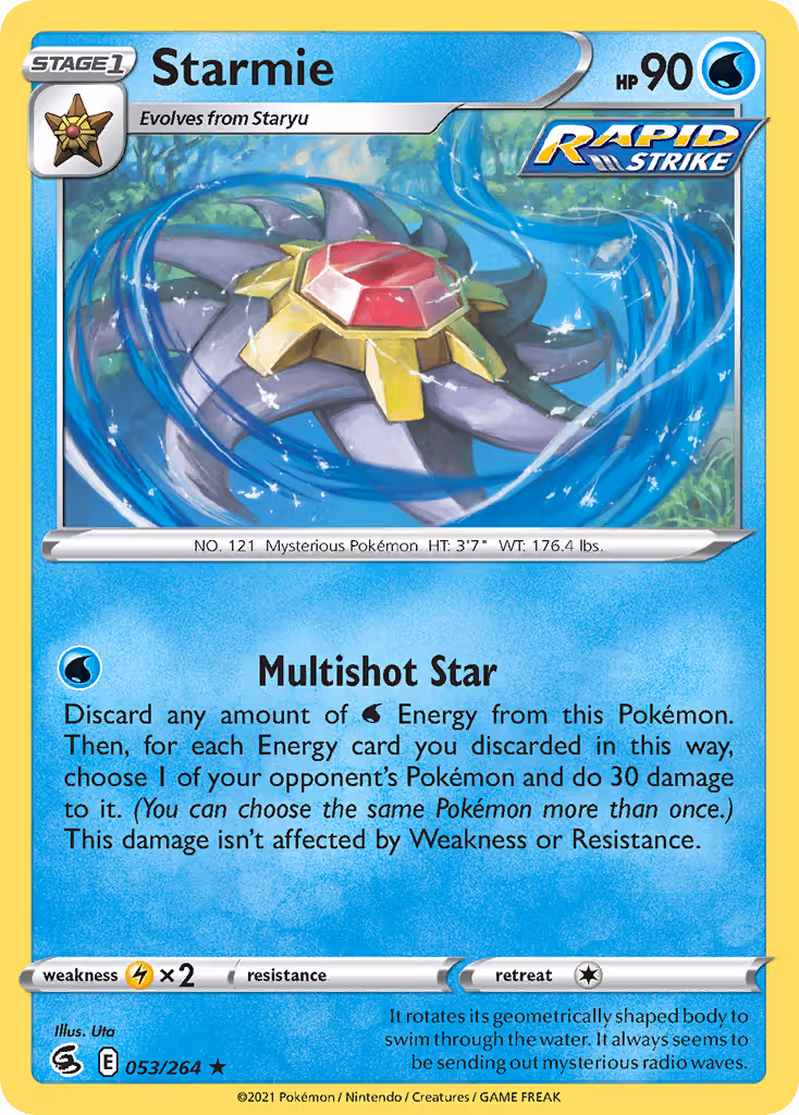 Starmie 53/264 Pokemon card