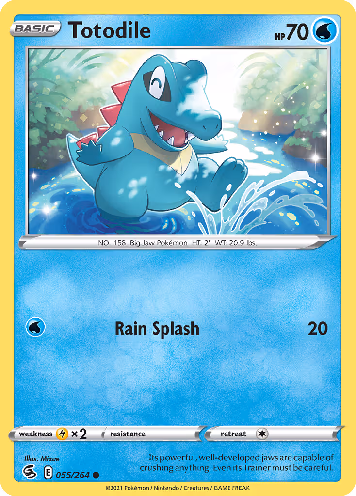 Totodile 55/264 Pokemon card