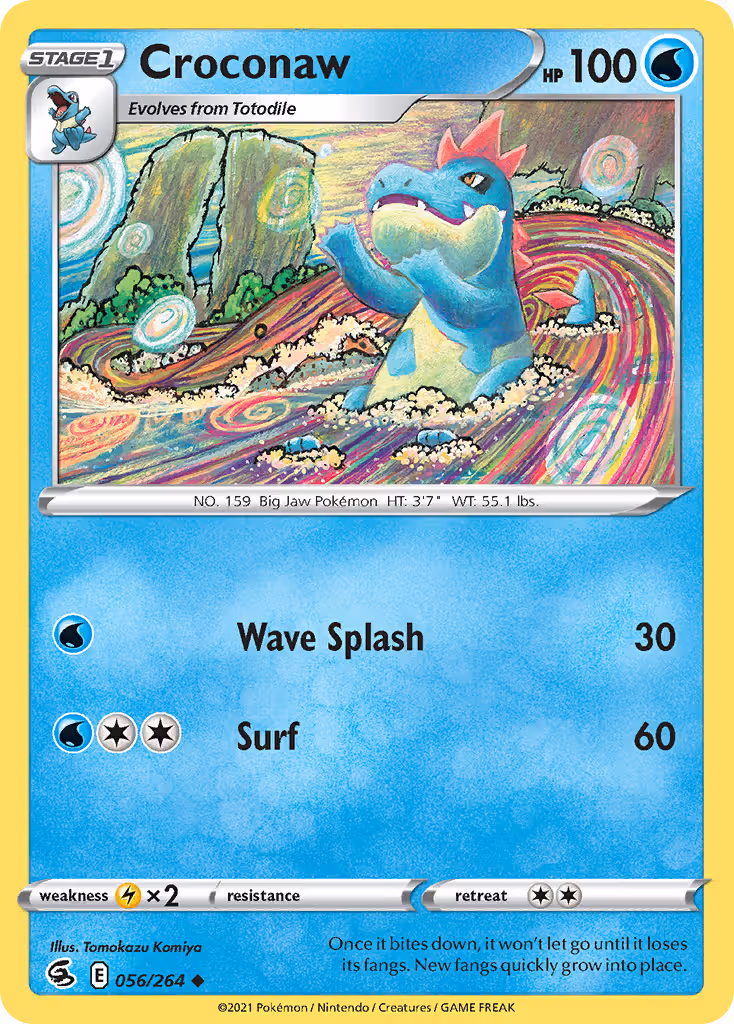 Croconaw 56/264 Pokemon card