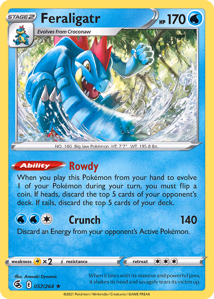 Feraligatr 57/264 Pokemon card
