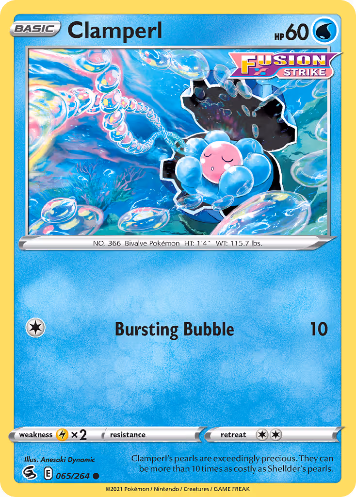 Clamperl 65/264 Pokemon card