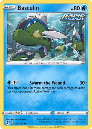 Basculin 70/264 Pokemon card