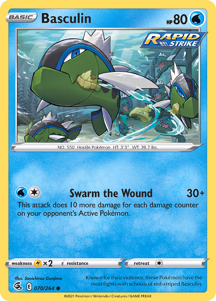 Basculin 70/264 Pokemon card