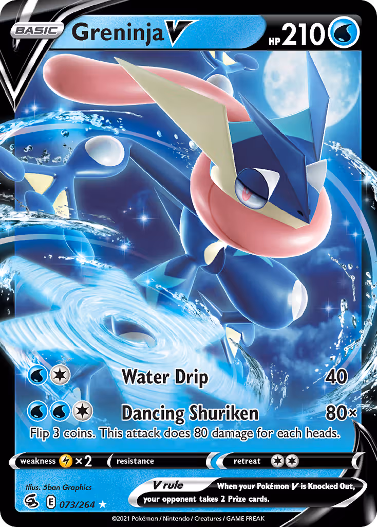 Greninja V 73/264 Pokemon card