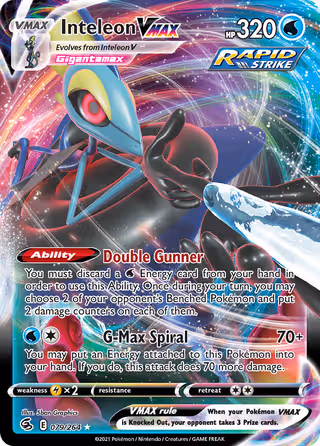 Inteleon VMAX 79/264 Pokemon card