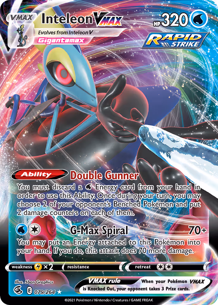 Inteleon VMAX 79/264 Pokemon card