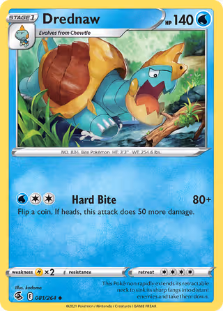 Drednaw 81/264 Pokemon card