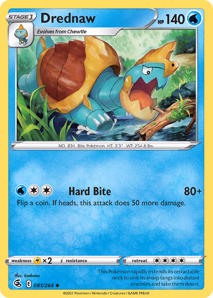Drednaw 81/264 Pokemon card