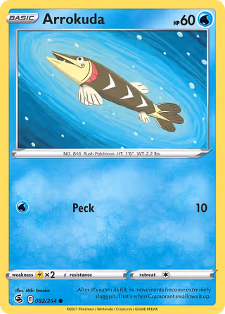 Arrokuda 82/264 Pokemon card