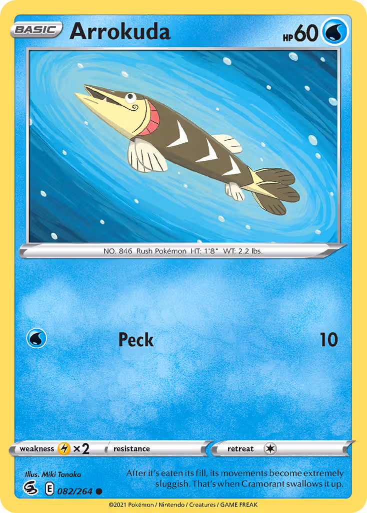 Arrokuda 82/264 Pokemon card