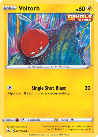 Voltorb 87/264 Pokemon card