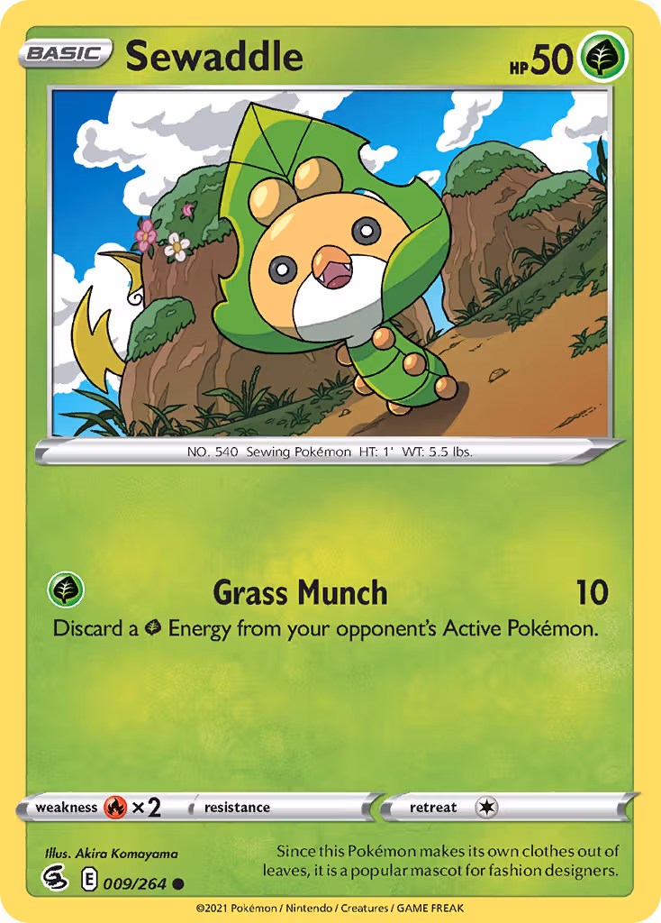 Sewaddle 9/264 Pokemon card
