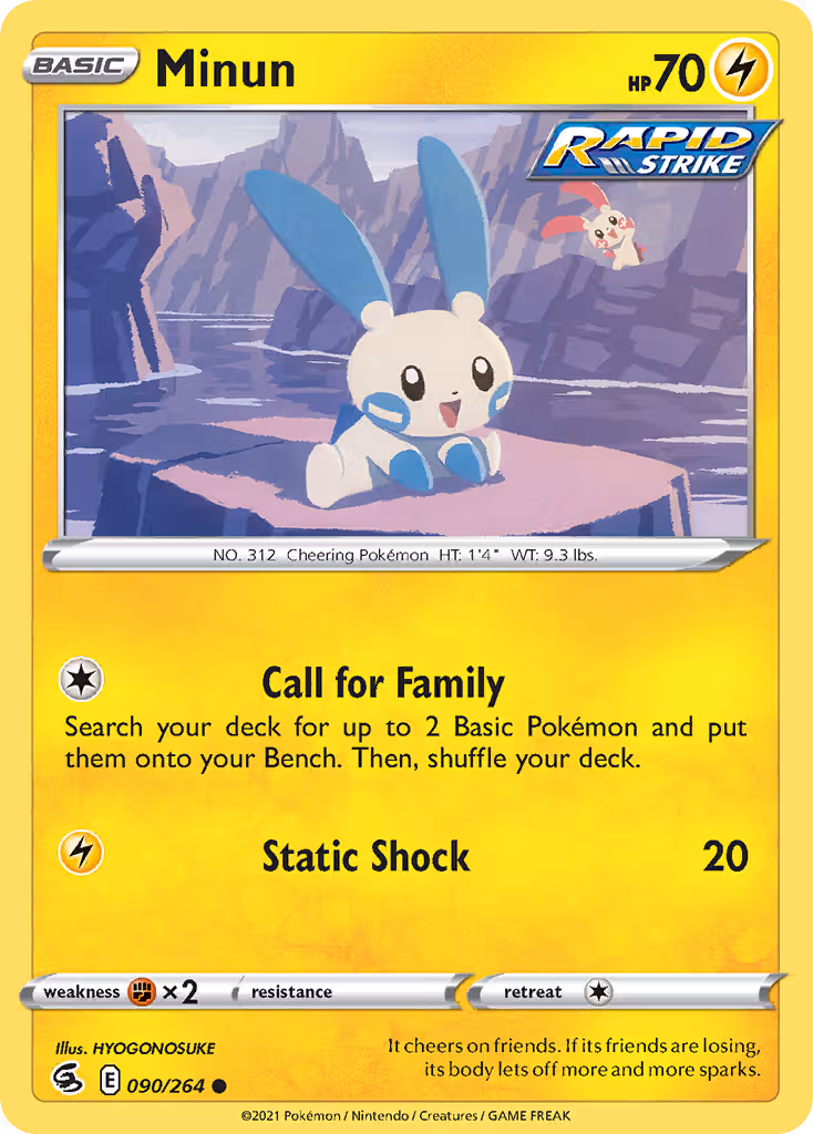 Minun 90/264 Pokemon card