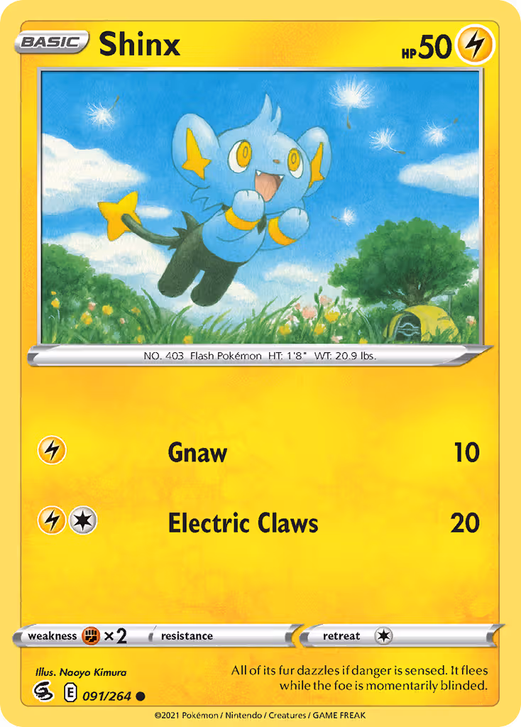 Shinx 91/264 Pokemon card