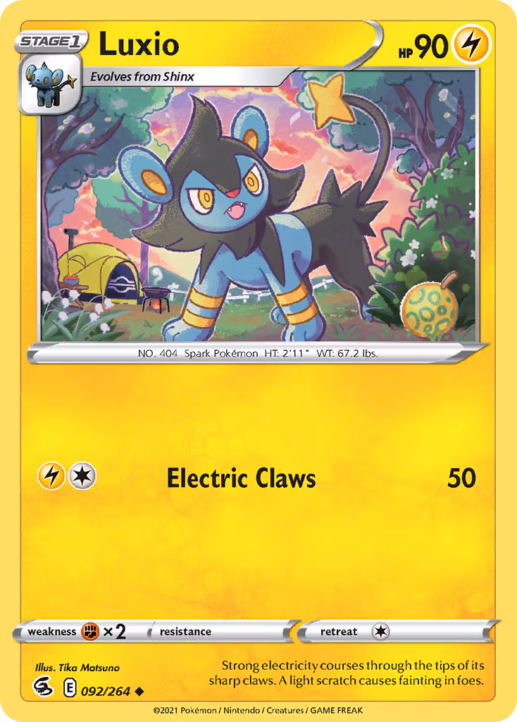 Luxio 92/264 Pokemon card
