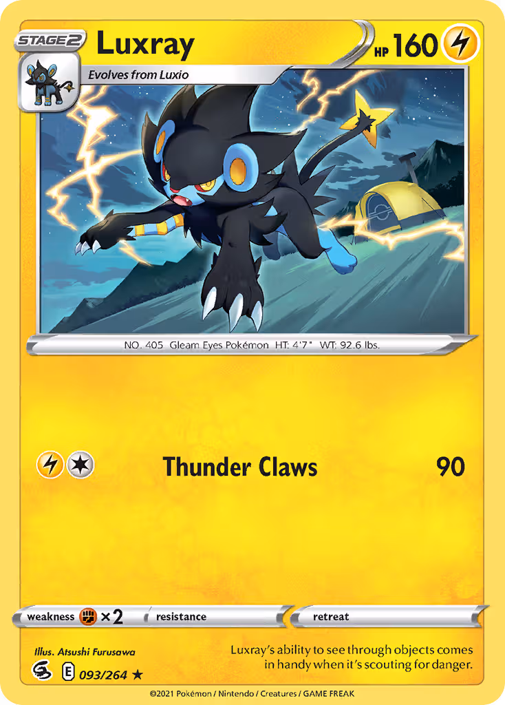 Luxray 93/264 Pokemon card