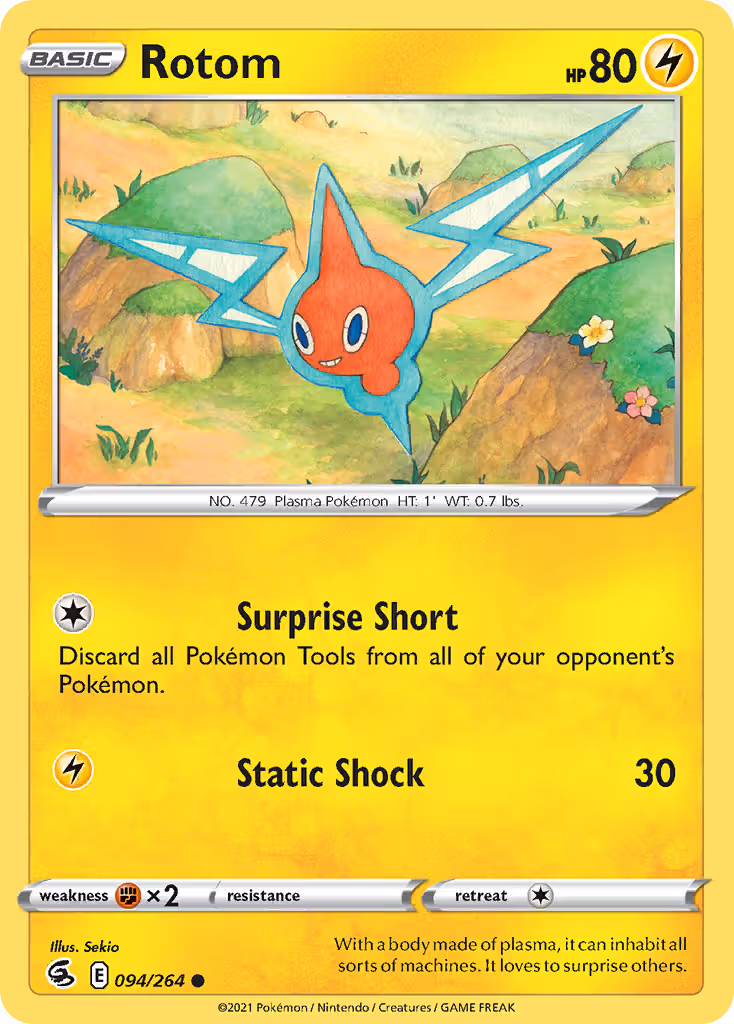 Rotom 94/264 Pokemon card