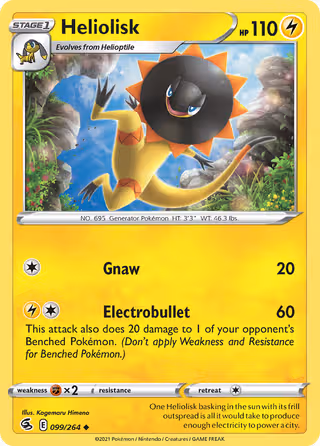 Heliolisk 99/264 Pokemon card