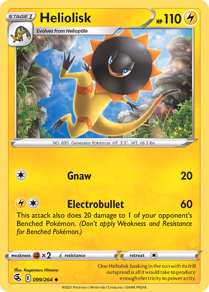 Heliolisk 99/264 Pokemon card