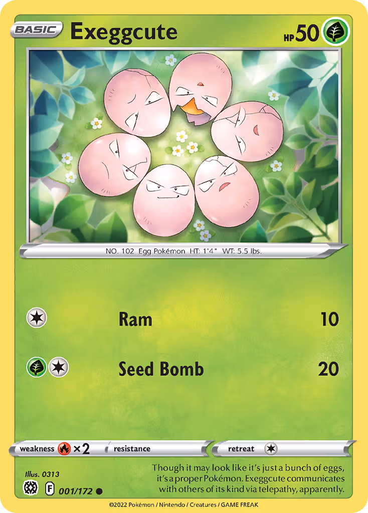 Exeggcute 1/172 Pokemon card