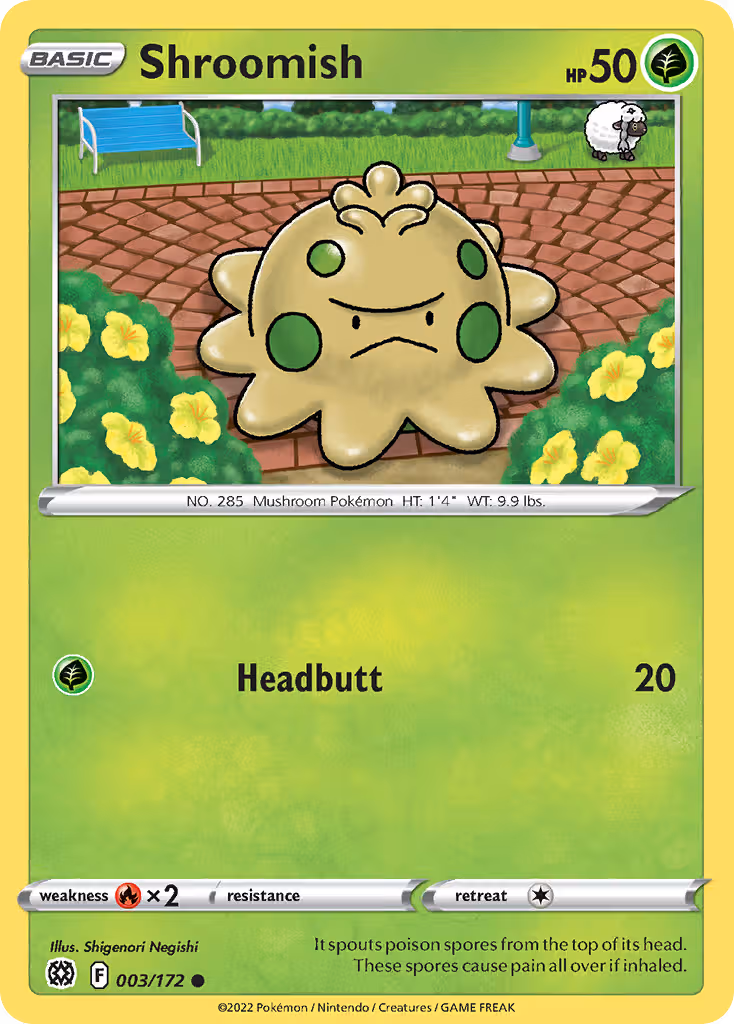 Shroomish 3/172 Pokemon card