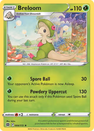 Breloom 4/172 Pokemon card