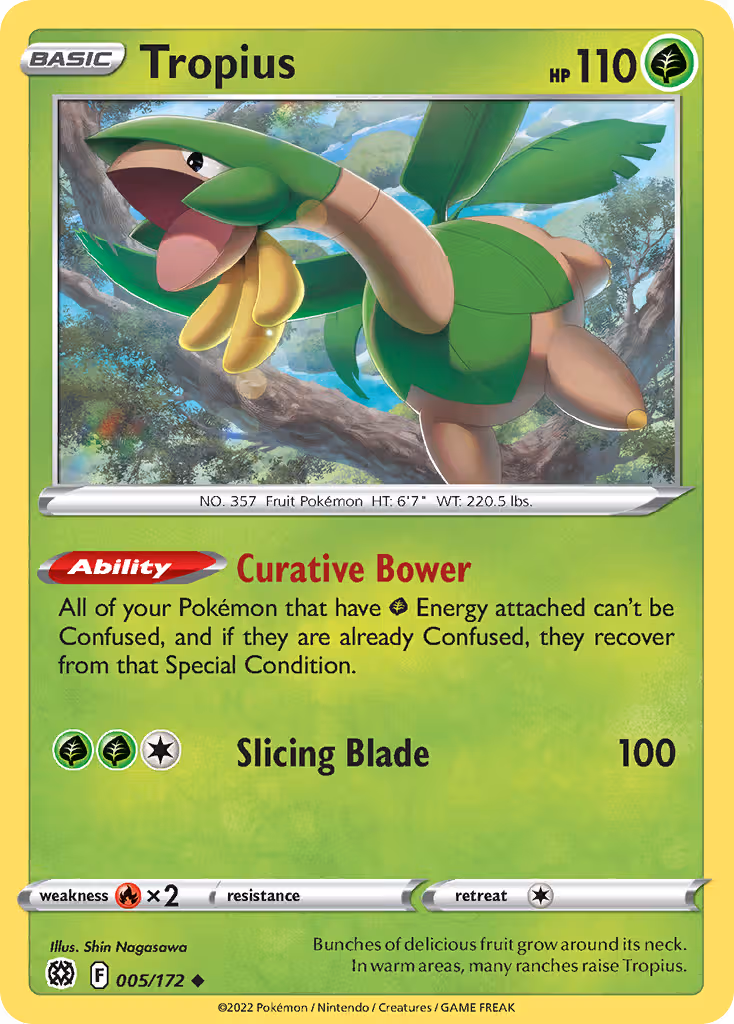 Tropius 5/172 Pokemon card