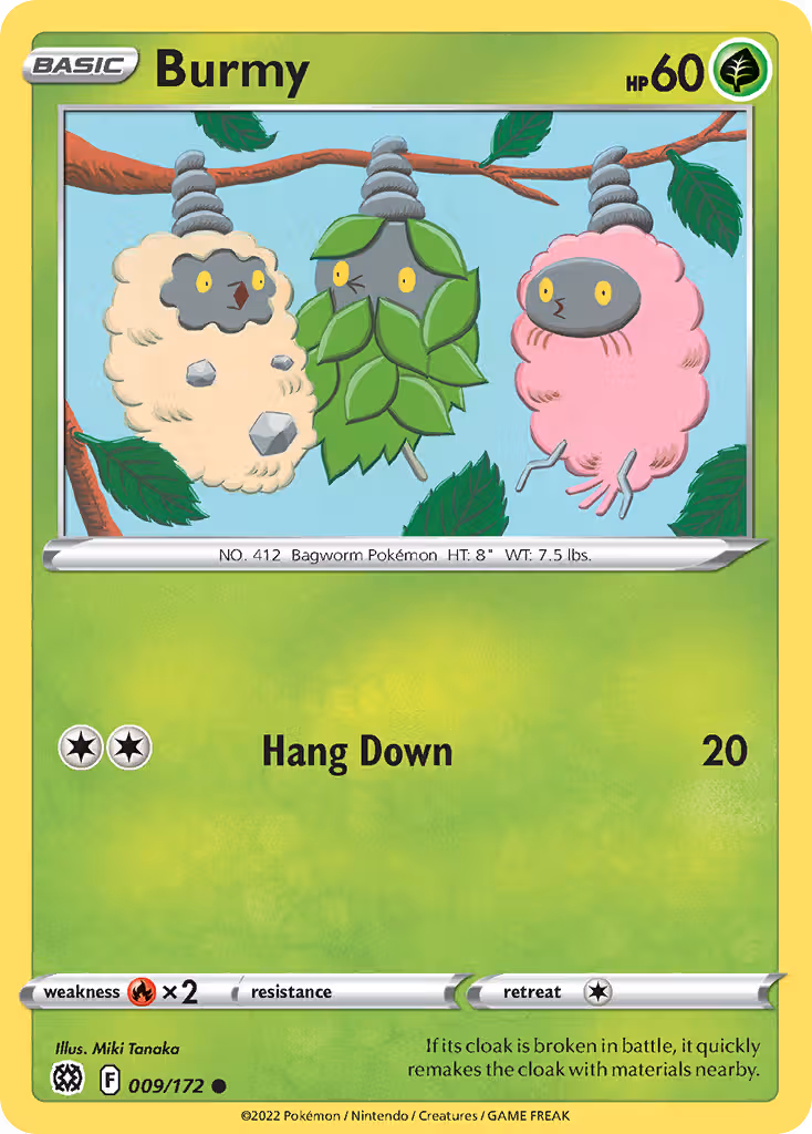 Burmy 9/172 Pokemon card