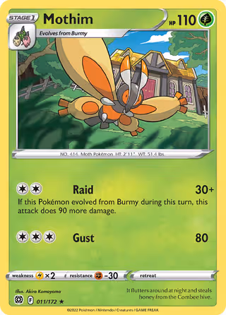 Mothim 11/172 Pokemon card