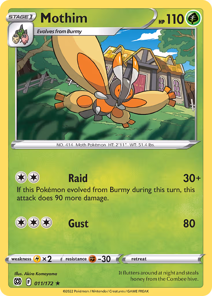Mothim 11/172 Pokemon card