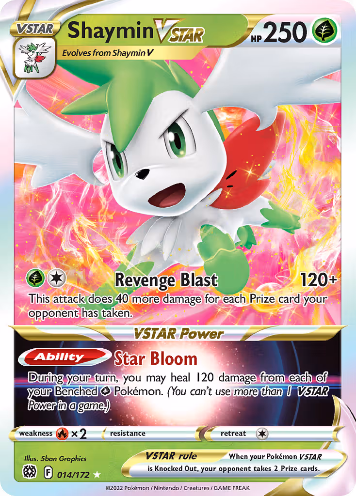 Shaymin VSTAR 14/172 Pokemon card