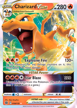 Charizard VSTAR 18/172 Pokemon card