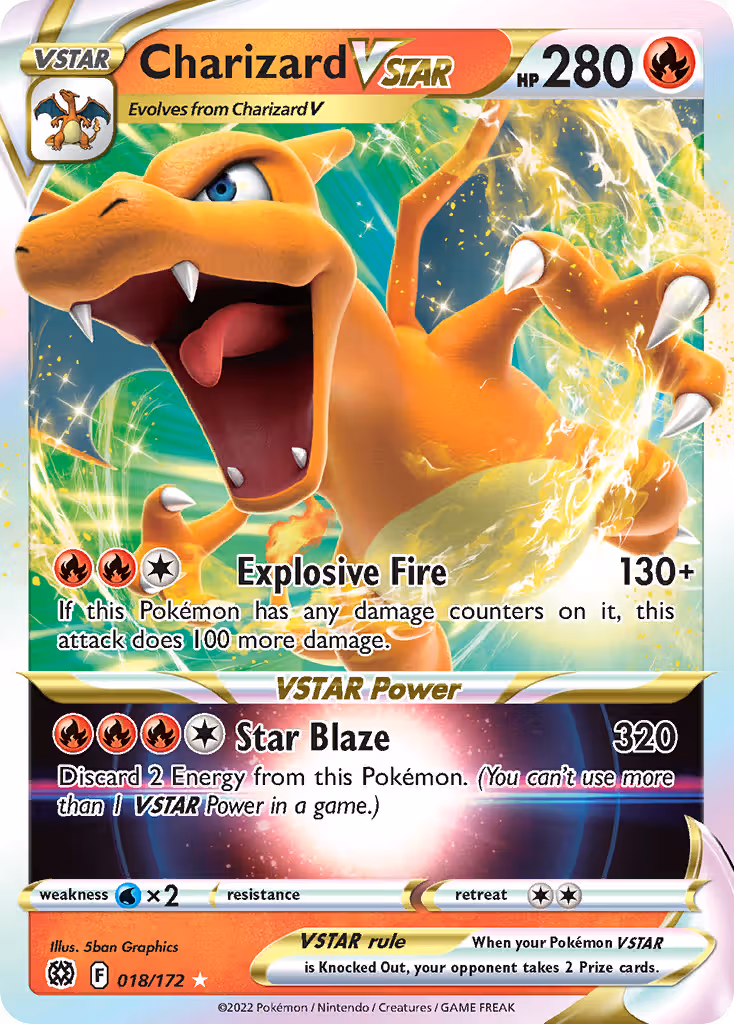Charizard VSTAR 18/172 Pokemon card