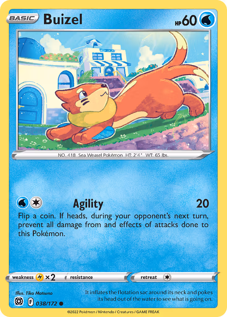 Buizel 38/172 Pokemon card