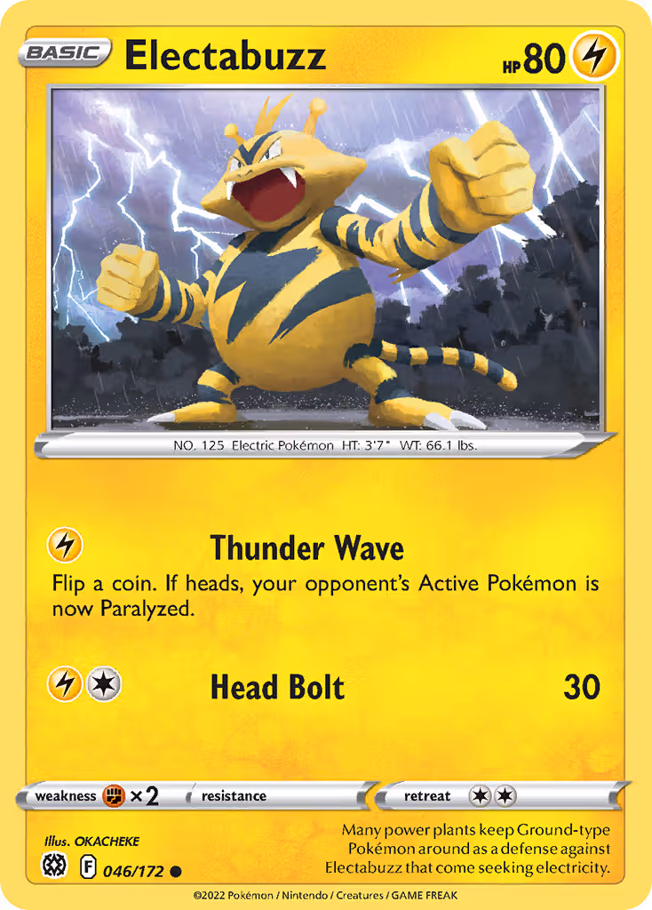 Electabuzz 46/172 Pokemon card
