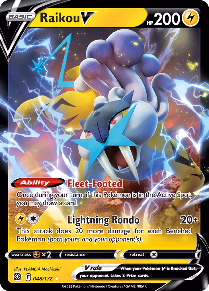 Raikou V 48/172 Pokemon card